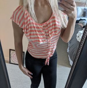 5/$25 🌸 Charlotte Russe Tie Top